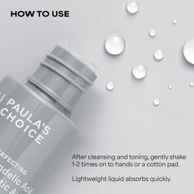 Paula's Choice exfoliant showing ingredients list