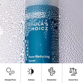 Paula's Choice Niacinamide Face Toner 1 Fl Oz with skincare products