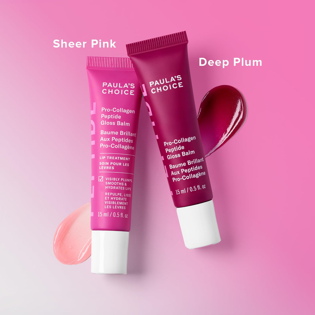 Paula's Choice Pro-Collagen Peptide Gloss Lip Balm Deep Plum packaging
