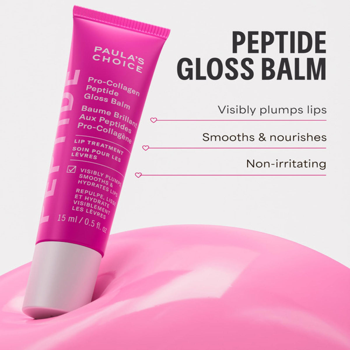 Paula's Choice Pro-Collagen Peptide Gloss Lip Balm in a beauty setting