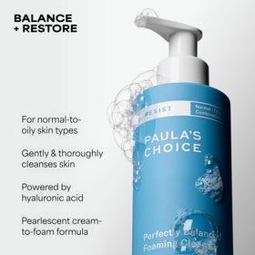 Paula's Choice RESIST Foaming Cleanser bottle side view