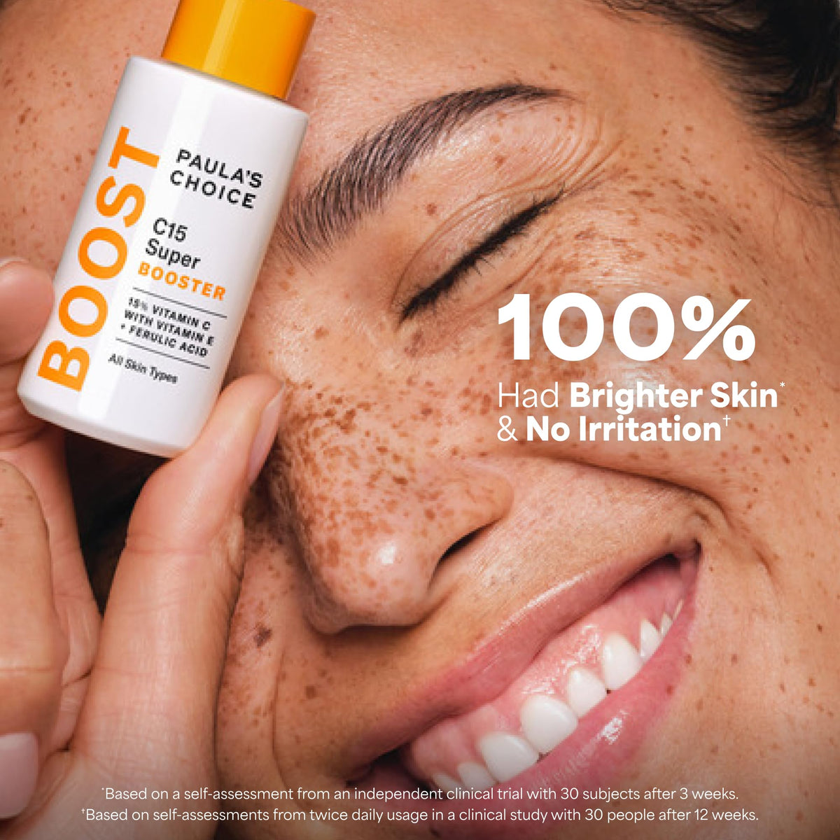 Paula's Choice support C15 Super support 15% Vitamin C Serum texture on skin