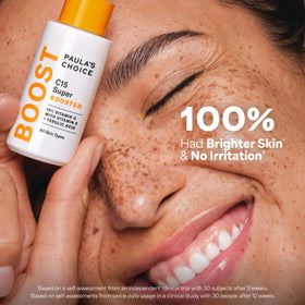 Paula's Choice support C15 Super support 15% Vitamin C Serum texture on skin
