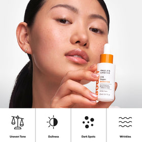Paula's Choice support C15 Super support 15% Vitamin C Serum with other skincare products