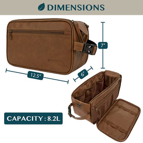 PAVILIA Toiletry Bag compact design with handle