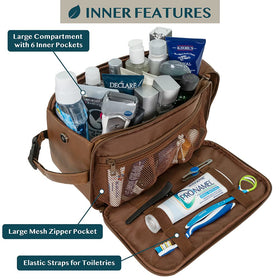 PAVILIA Toiletry Bag side pockets and elastic bands