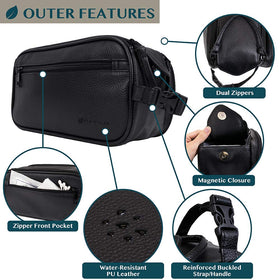 PAVILIA Toiletry Bag side pockets and mesh compartments
