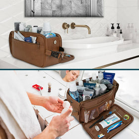 PAVILIA Toiletry Bag spacious main compartment
