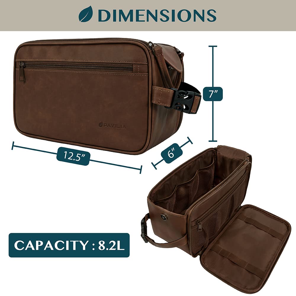 PAVILIA Toiletry Bag water resistant lining close-up