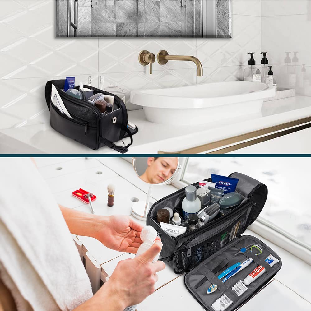 PAVILIA Toiletry Bag water-resistant lining close-up