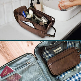 PAVILIA Toiletry Bag with grooming accessories inside