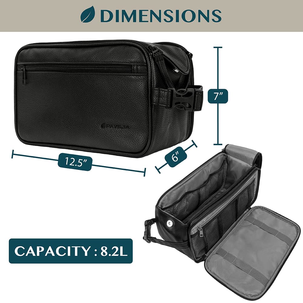 PAVILIA XL Toiletry Bag compact design for travel