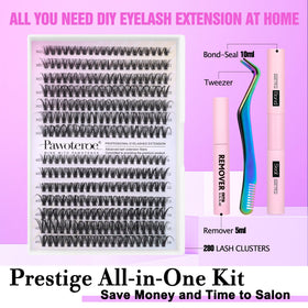 Pawotence 30D and 40D lash clusters in various lengths