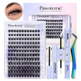 Pawotence Kira Lash Clusters Kit 144pcs front view