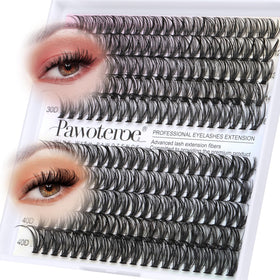 Pawotence Lash Clusters 200pcs pack front view