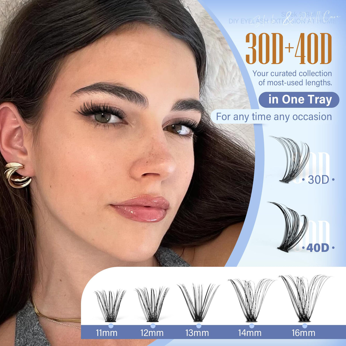 Pawotence Lash Clusters 30D and 40D lash styles