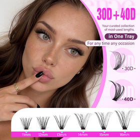 Pawotence Lash Clusters application process with tweezers