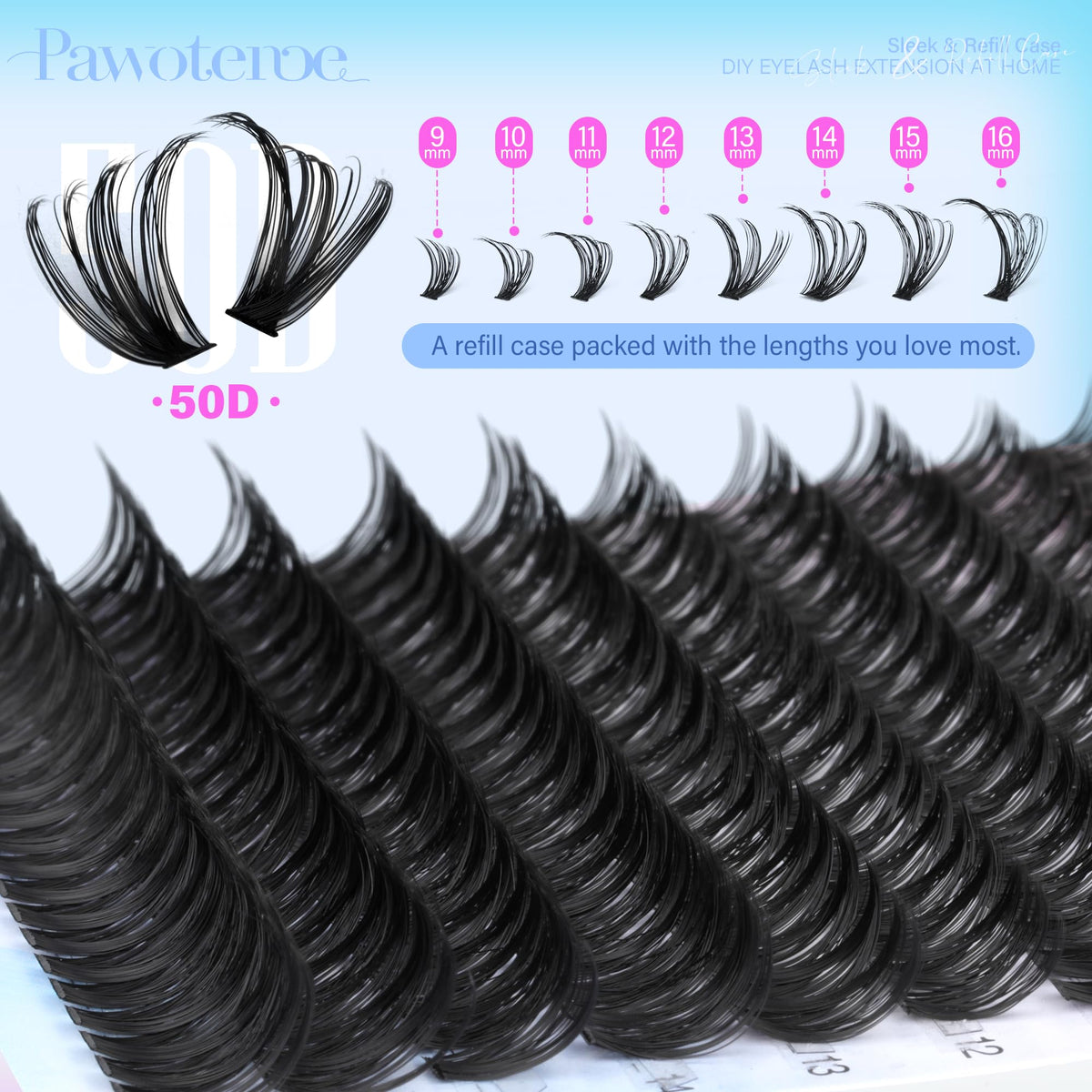Pawotence Lash Clusters in use for a glamorous look