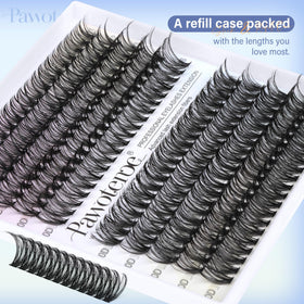 Pawotence Lash Clusters in various lengths displayed