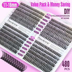Pawotence Lash Clusters individual lashes close-up