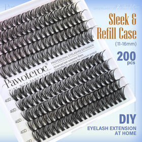 Pawotence Lash Clusters individual lashes close-up