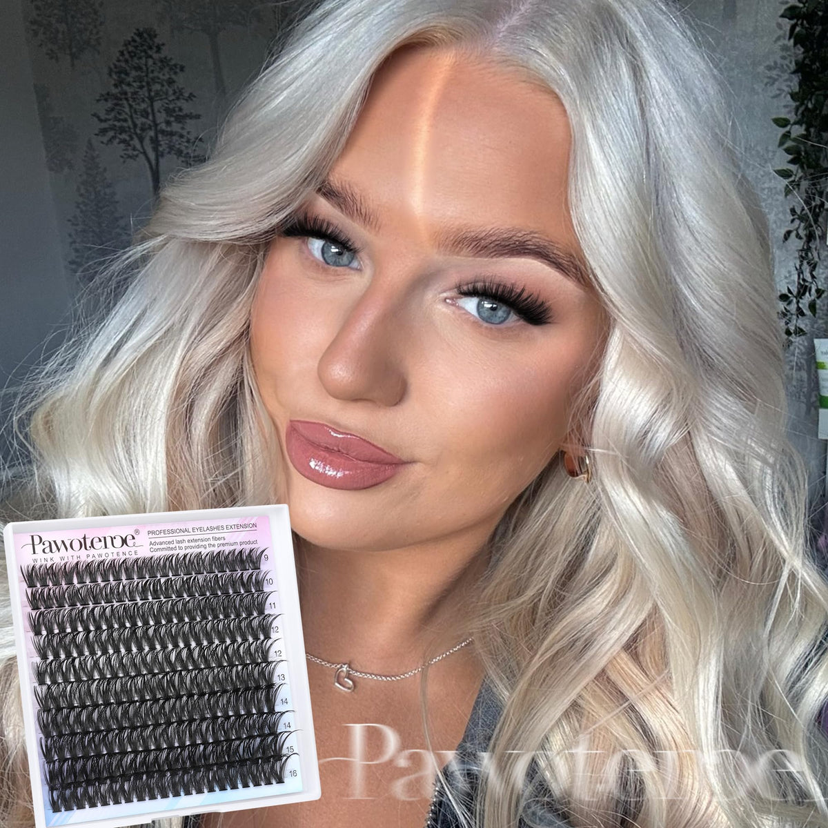 Pawotence Lash Clusters showing different volume options