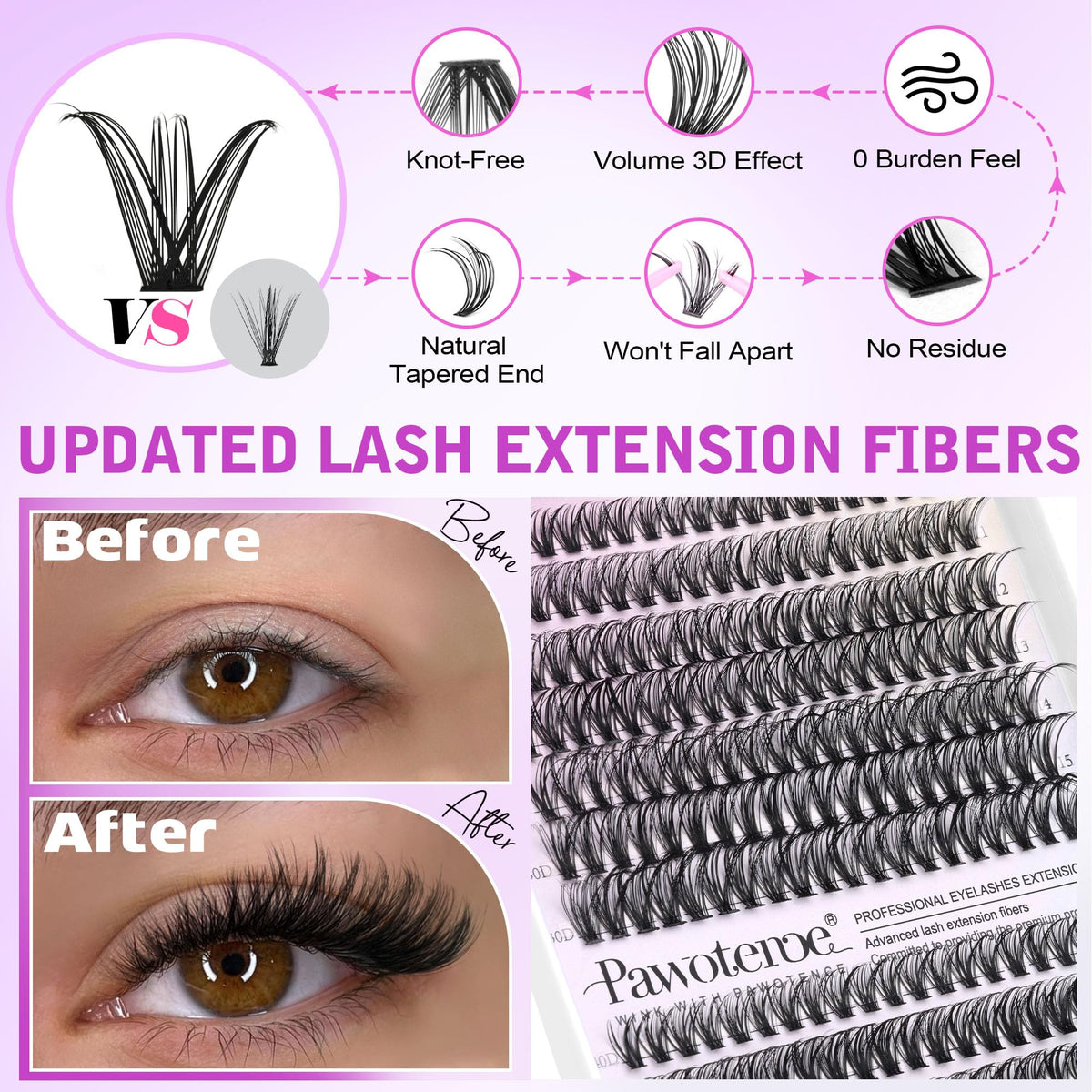 Pawotence Lash Extension Kit packaging front view
