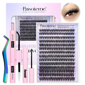 Pawotence Lash Extension Kit with 280 individual lash clusters