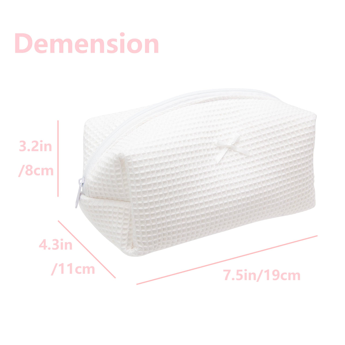 PAZIMIIK Cozy Makeup Bag 2 Pack displayed with toiletries