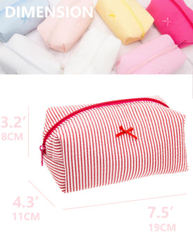PAZIMIIK Cozy Makeup Bag back view