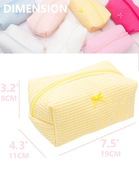 PAZIMIIK Cozy Makeup Bag being held in hand for size reference