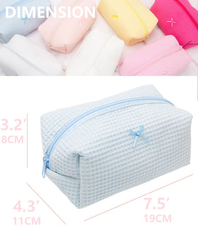 PAZIMIIK Cozy Makeup Bag compact design beside a purse