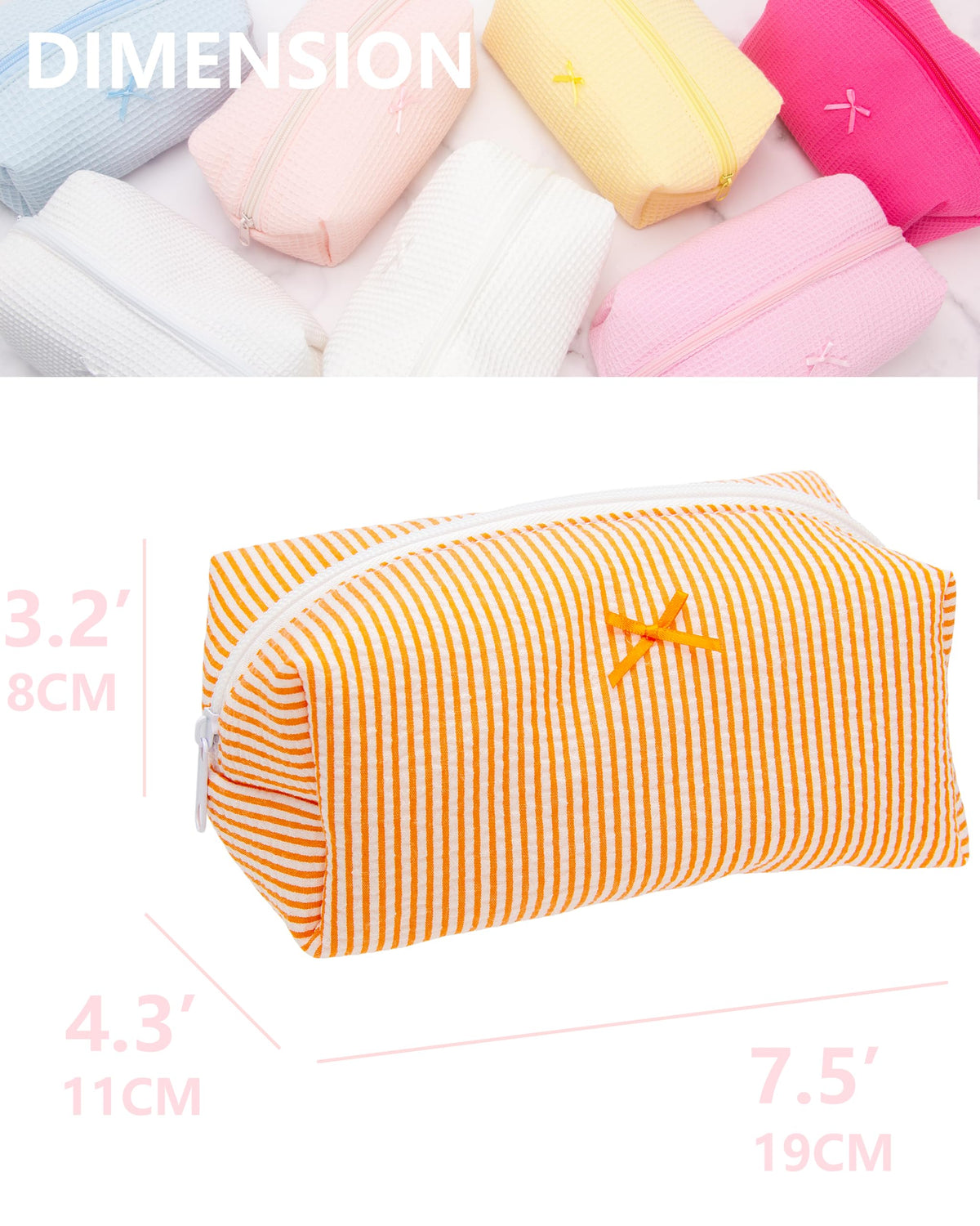 PAZIMIIK Cozy Makeup Bag compact size in a tote
