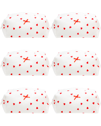 PAZIMIIK Cozy Makeup Bag floral design front view