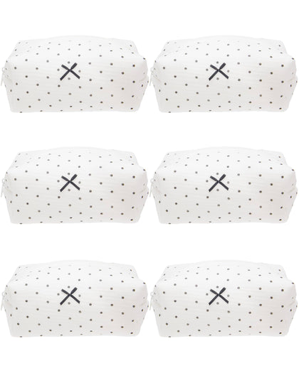 PAZIMIIK Cozy Makeup Bag front view with floral pattern