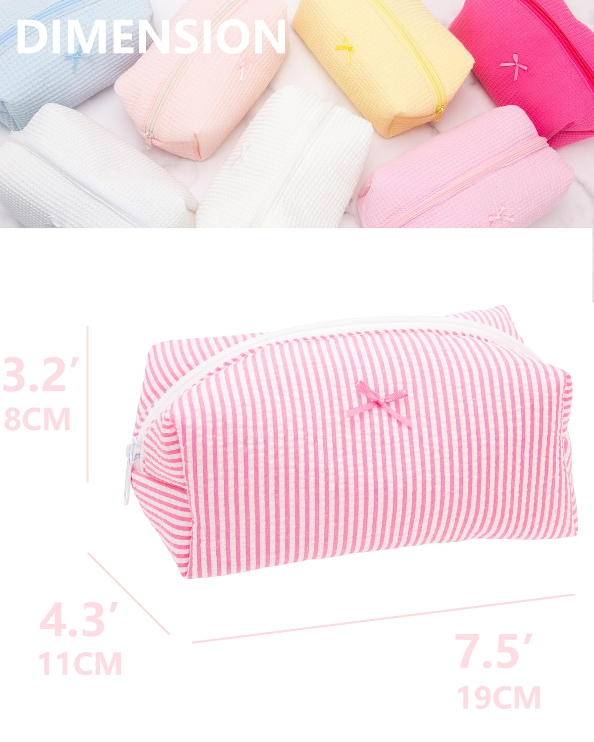 PAZIMIIK Cozy Makeup Bag in use at a vanity with cosmetics