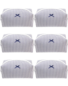 PAZIMIIK Cozy Makeup Bag navy blue front view
