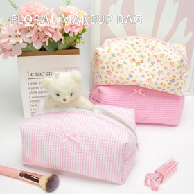 PAZIMIIK Cozy Makeup Bag open displaying interior storage