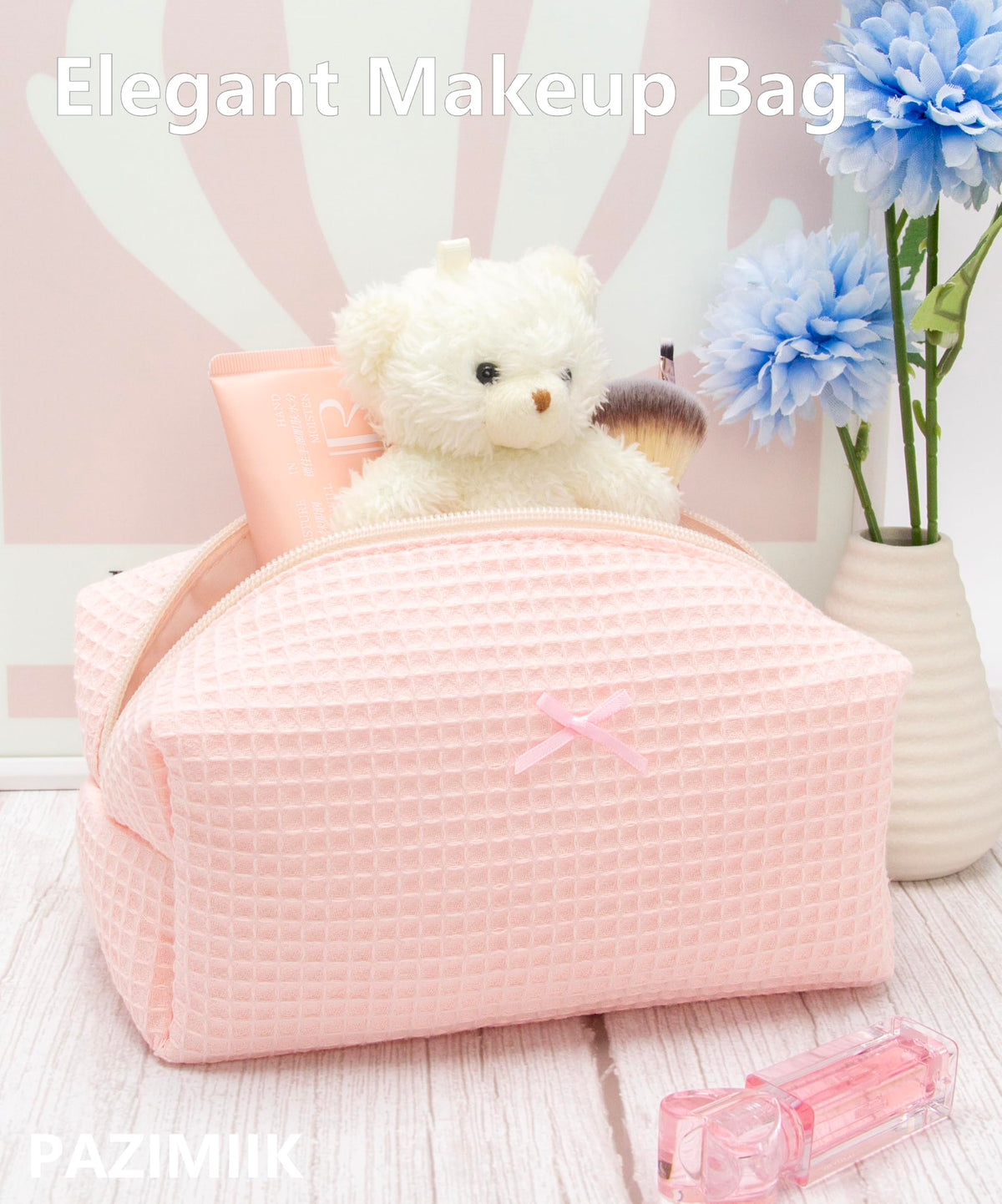 PAZIMIIK Cozy Makeup Bag with seasonal patterns