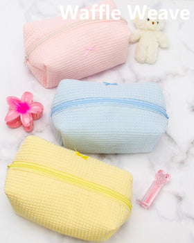 PAZIMIIK Cozy Makeup Bag with structured wide base