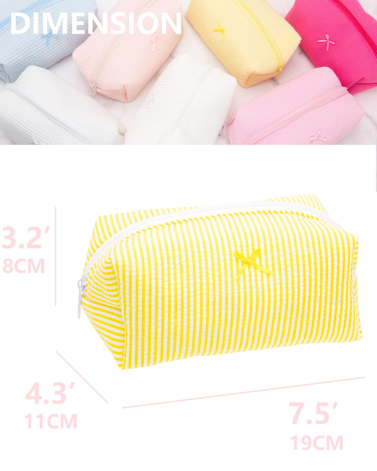 PAZIMIIK Cozy Makeup Bag with toiletries and makeup inside