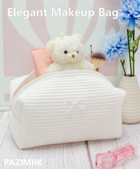 PAZIMIIK Cozy Makeup Bag with toiletries and makeup products