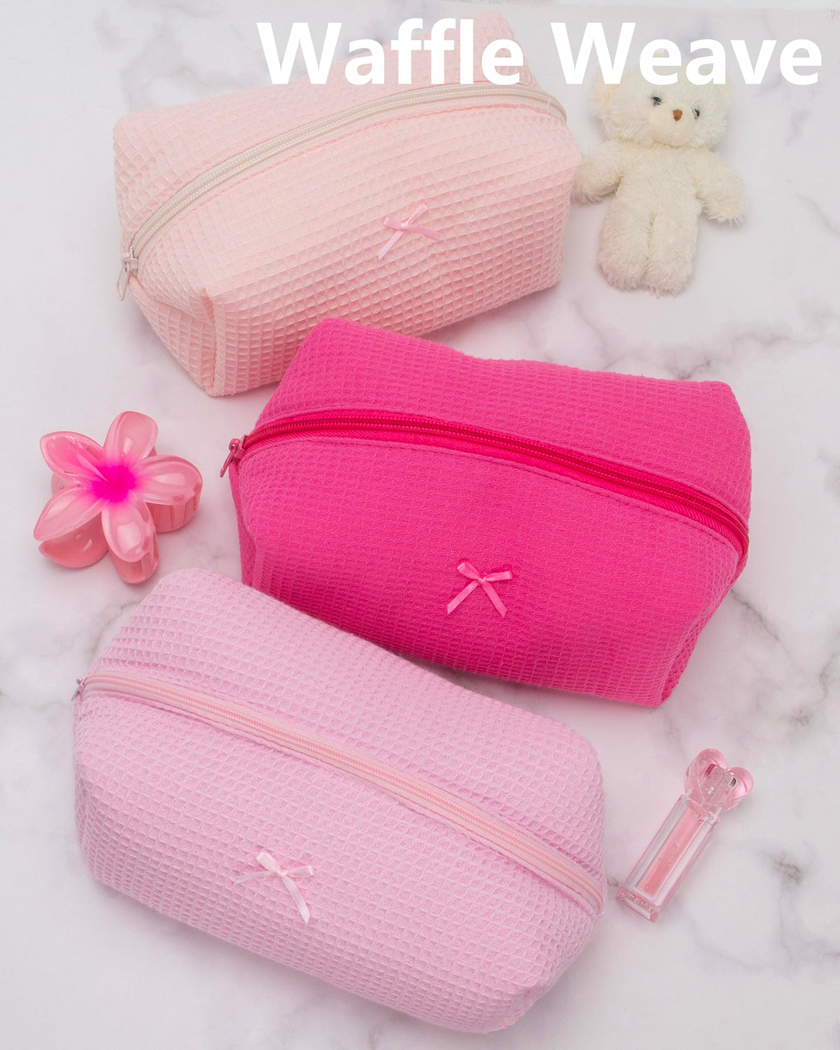 PAZIMIIK Cozy Makeup Bag with travel essentials
