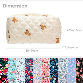 PAZIMIIK Small Quilted Makeup Bag in a handbag