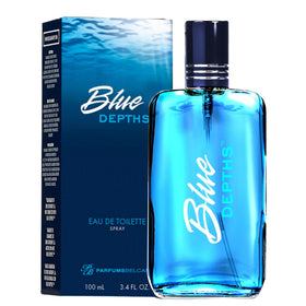 PB ParfumsBelcam Blue Depths Eau de Toilette front view 3.4 Fl Oz