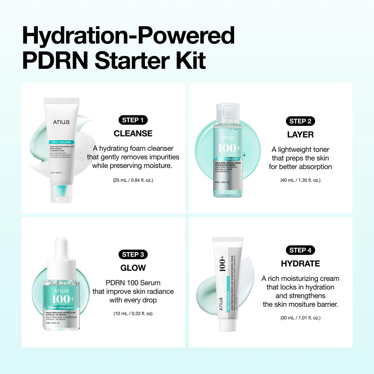 PDRN Moisture support Toner bottle with label