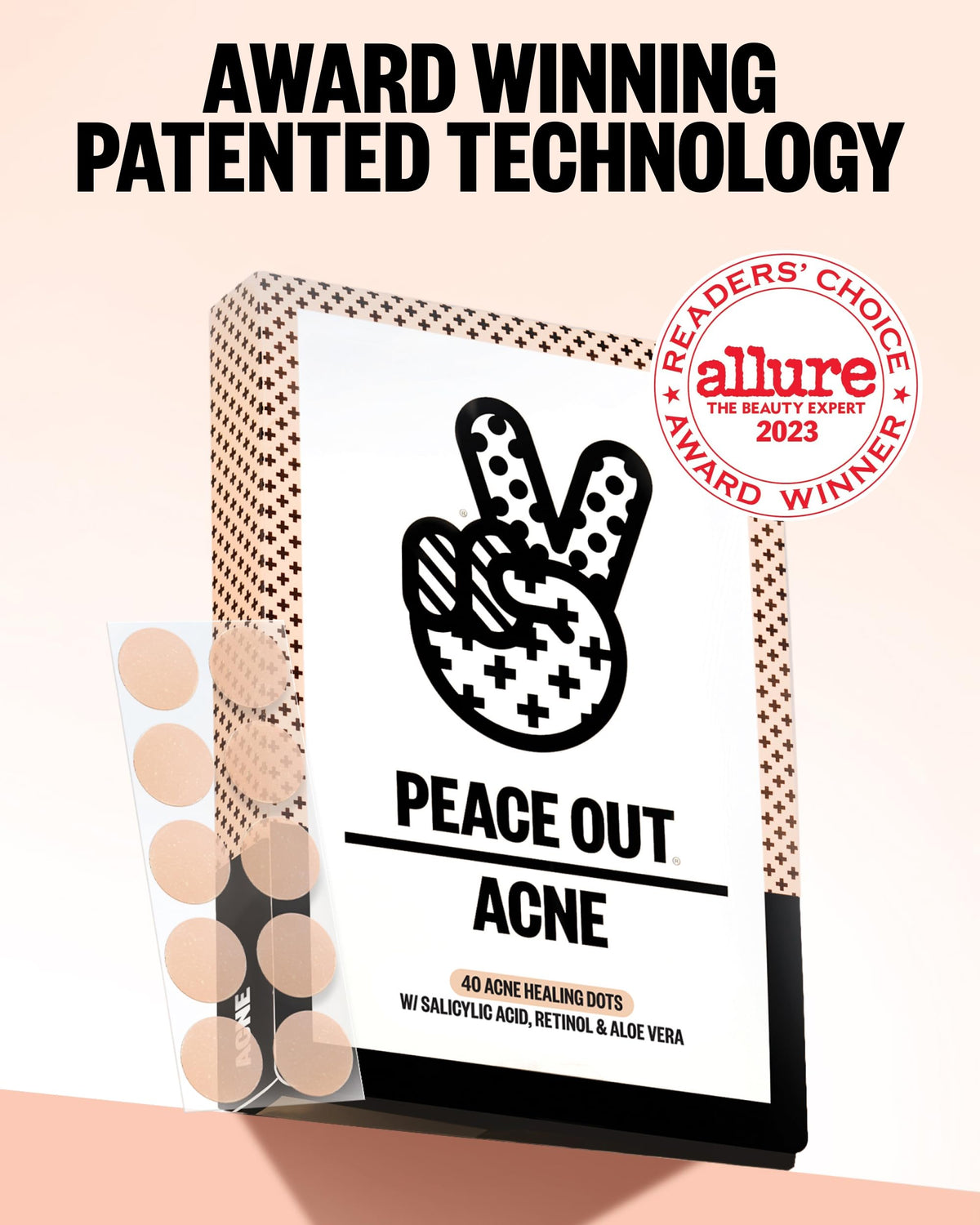 PEACE OUT Acne Healing Dots lifestyle shot