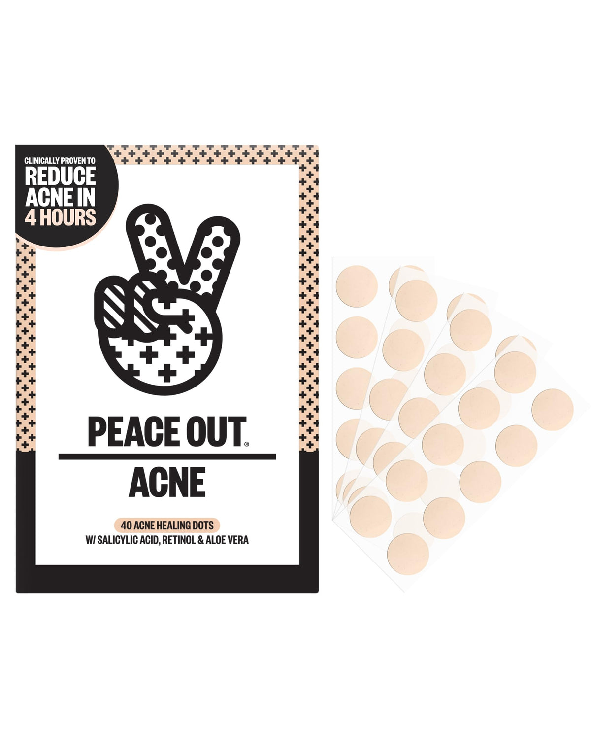 PEACE OUT Acne Healing Dots package front view