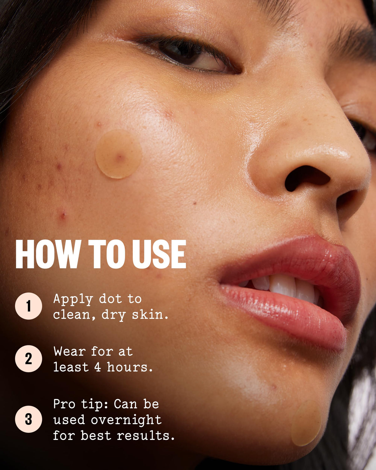PEACE OUT Acne Healing Dots with ingredients list
