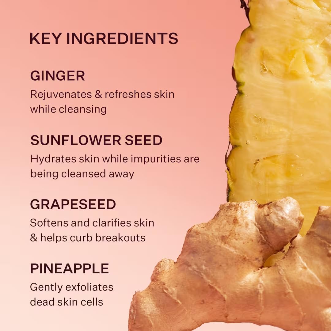 Peach & Lily Ginger Melt Oil Cleanser application on skin